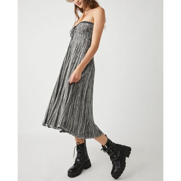 Free People Dresses & Skirts - FREE PEOPLE Silvia Sweater Convertible Maxi Skirt / Grey Combo